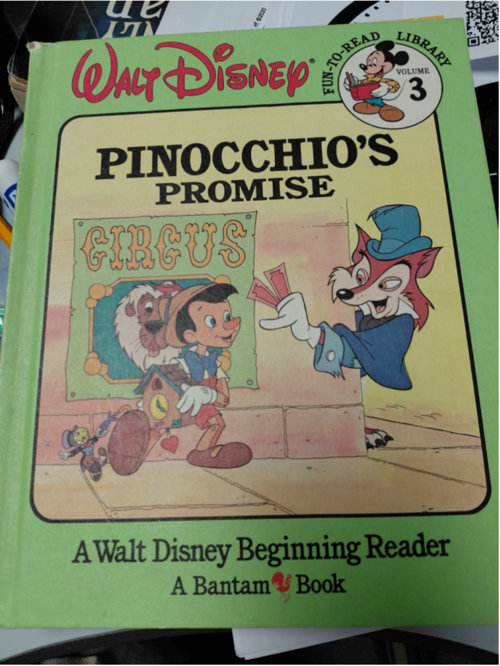 Pinocchio's Promise, Walt Disney Fun-To-Read Library, Volume 3, 1986 HC